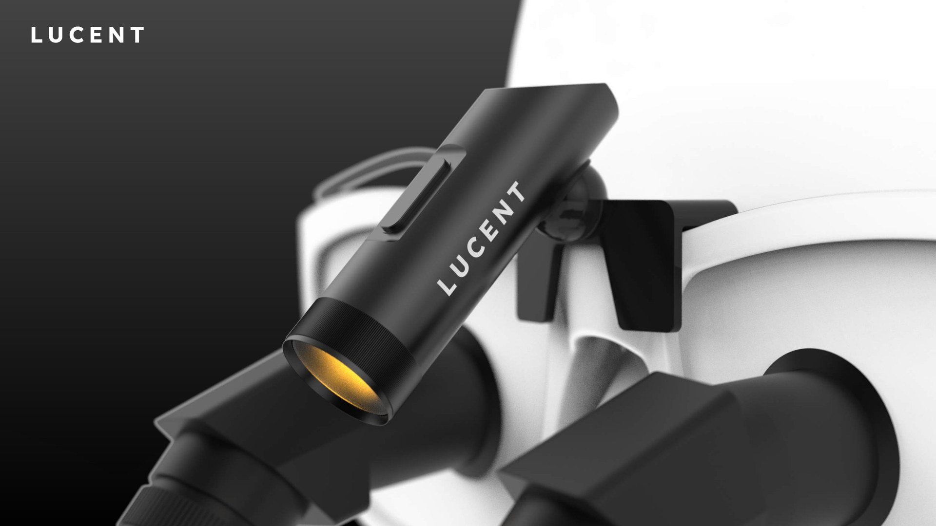 IVORI Lucent dental loupe light mounted on loupes
